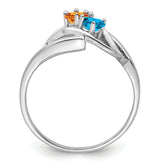 14k White Gold Genuine Family Jewelry Ring - 7 / Genuine